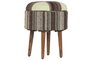 DKD Home Decor Reposapiés Afrkn Multicolor con Tapa