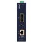 Planet IGTP-802TS Convertidor de medios Gigabit Industrial PoE+ con Fibra 1000BASE-LX hasta 20km