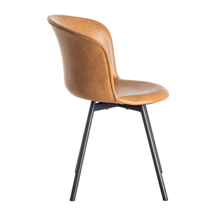 Silla Camel Metal / Simil Piel 53 X 51,50 X 76 cm (Set de 2)
