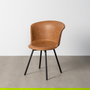 Silla Camel Metal / Simil Piel 53 X 51,50 X 76 cm (Set de 2)