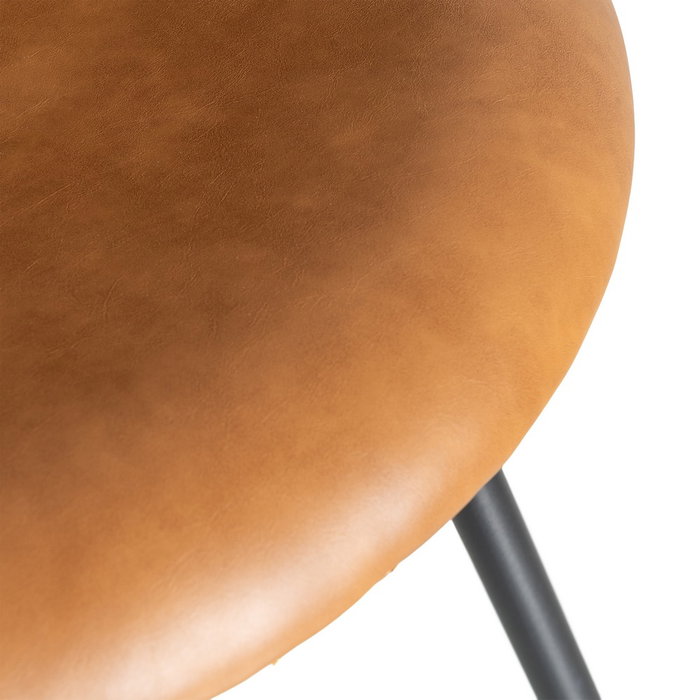 Silla Camel Metal / Simil Piel 53 X 51,50 X 76 cm (Set de 2)