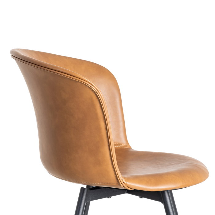 Silla Camel Metal / Simil Piel 53 X 51,50 X 76 cm (Set de 2)
