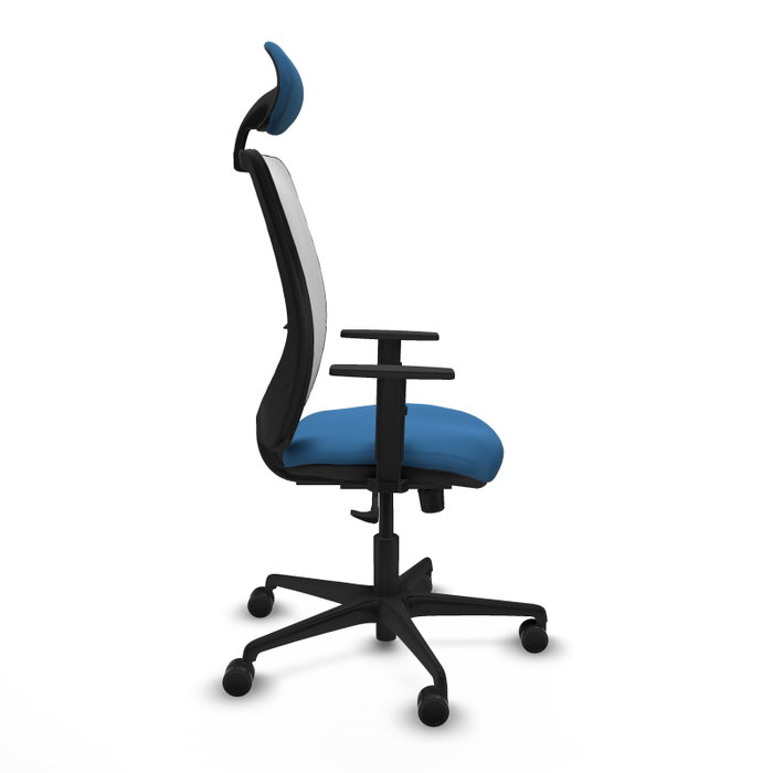 PIQUERAS Y CRESPO Silla de oficina Zulema con mecanismo Sincro Azul claro y Blanco PIQUERAS Y CRESPO Silla de oficina Zulema con mecanismo Sincro Azul claro y Blanco