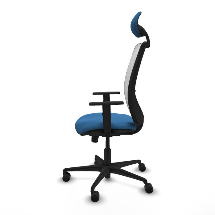 PIQUERAS Y CRESPO Silla de oficina Zulema con mecanismo Sincro Azul claro y Blanco PIQUERAS Y CRESPO Silla de oficina Zulema con mecanismo Sincro Azul claro y Blanco
