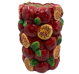 DKD Home Decor Jarrón Granate Verde 21 x 30 x 21 cm Gres