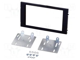 PER.PIC. Bastidor de montaje de radio 2 DIN para Seat Ibiza, Negro