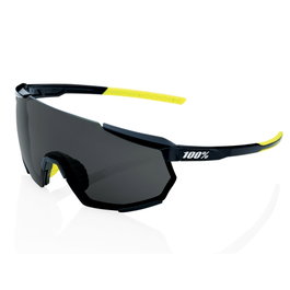 100 PICS 100% Racetrap 3.0 Gafas Deportivas - Lente Smoke, Montura Gloss Black