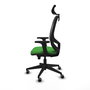 PIQUERAS Y CRESPO Silla de oficina Cilanco Verde/Negro con mecanismo Sincro/Traslack