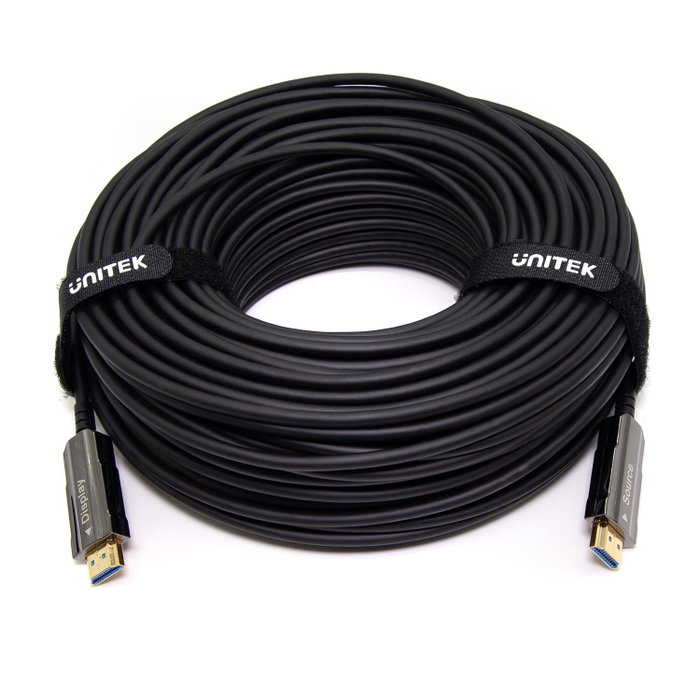 Unitek Cable óptico HDMI 2.0 AOC 4K 60Hz 20m negro
