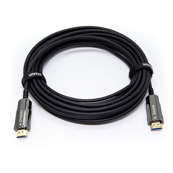 Unitek Cable óptico HDMI 2.0 AOC 4K 60Hz 20m negro