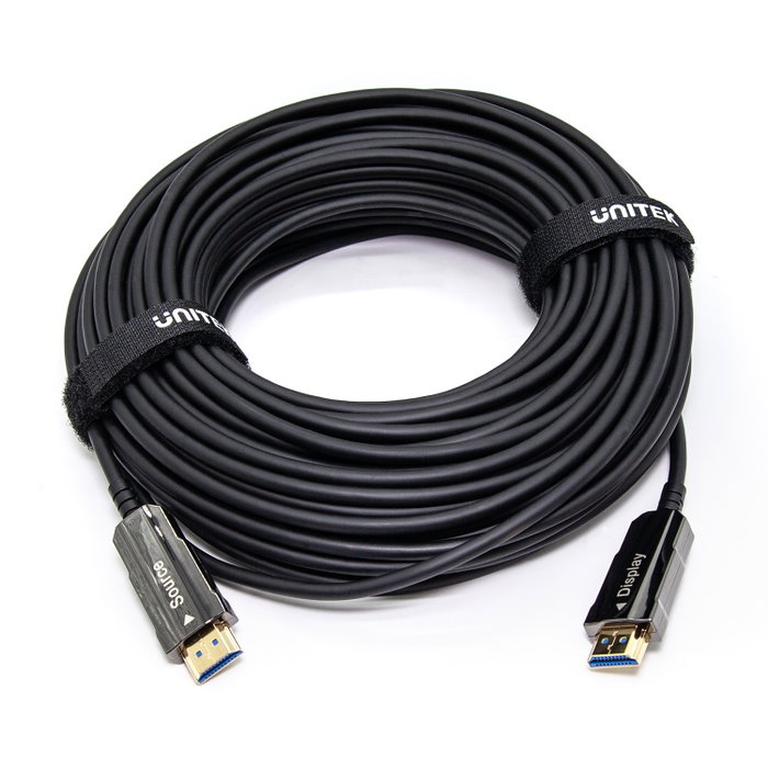 Unitek Cable óptico HDMI 2.0 AOC 4K 60Hz 20m negro