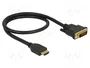 DeLOCK 85651 Cable Adaptador de Video HDMI a DVI 0,5 m