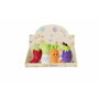 Creaciones Llopis Display de Peluches Vegetales 16 cm