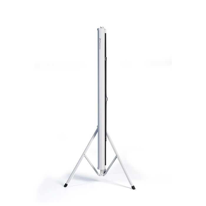 Phoenix Trip-145 Pantalla de Proyección con Trípode Portátil 80 Pulgadas Manual, Formato 1:1 (1.45x1.45 m) - Blanca