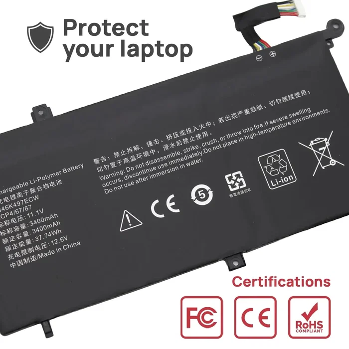 Generico Batería para Huawei Matebook D PL-W09 PL-W19 PL-W29 MRC-W00 MRC-W60