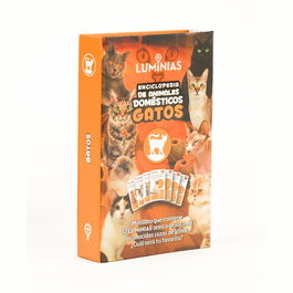 LUMINIAS Enciclopedia de animales domésticos-gatos (Estuche con 32 cartas)