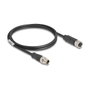 DeLOCK Cable Ethernet M12 codificado X 8 pines macho a hembra 1 m