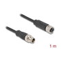 DeLOCK Cable Ethernet M12 codificado X 8 pines macho a hembra 1 m