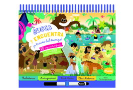 AUZOU EDITIONS Blocs anillas grandes. Busca y encuentra ¡a través del tiempo!