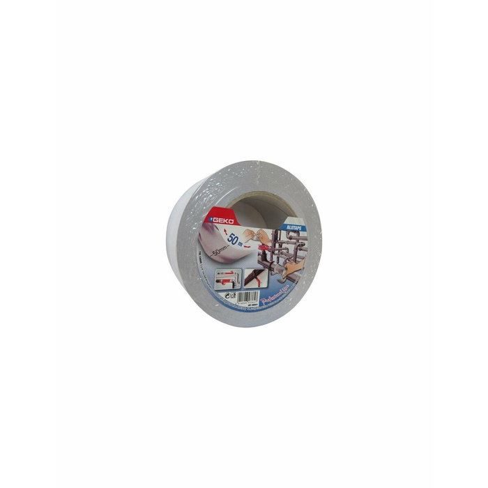 Geko Cinta de aluminio Alutape 30 micras 50 mm x 50 m