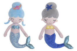 DKD Home Decor Muñeca Sirena en Poliéster (Surtido de 2)