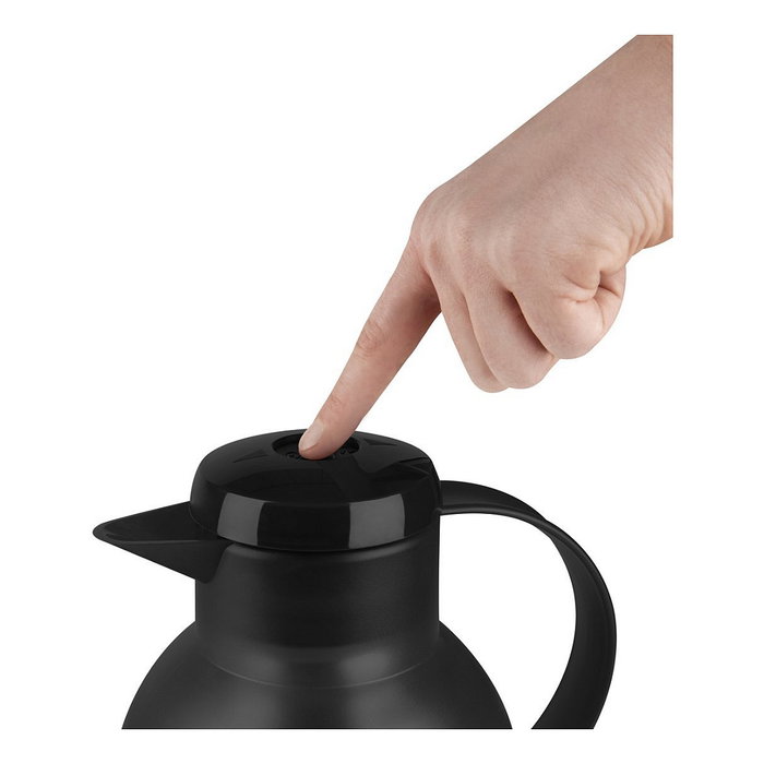 Emsa SAMBA Isolierkanne, 1 Litro, negro, QUICK PRESS