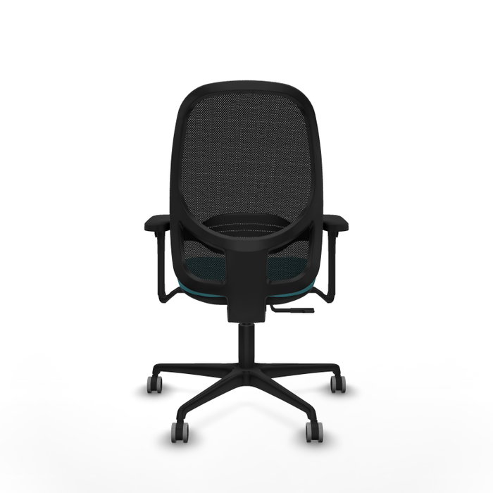 PIQUERAS Y CRESPO Silla de oficina Cilanco con mecanismo Sincro, Turquesa y Negro
