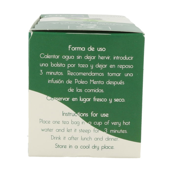 Bio3 Poleo Menta 25 bolsitas infusoras de infusión ecológica