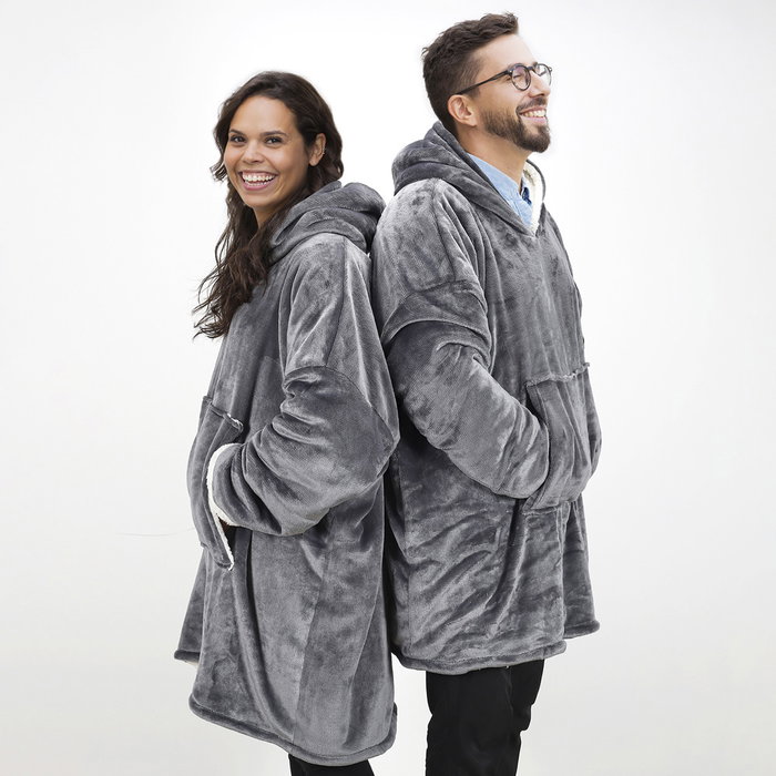 Home Deco Factory Sudadera con Bolsillo y Capucha SWEAT PLAID Home Deco Factory Sudadera con Bolsillo y Capucha SWEAT PLAID