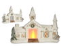 KRIST+ Casa Ceramica Nevada Luz con LED (Set de 2)