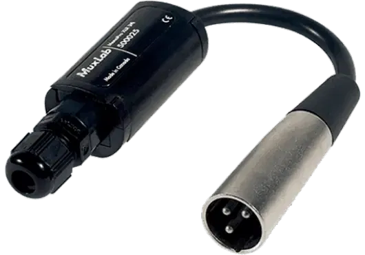 MUXLAB Cable Monopro Emisor XLR Macho a Bornero Transmisión 300m