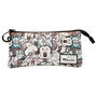 Disney Minnie Mouse Estuche Portatodo Triple Drawing Gris 10x23.5x5 cm