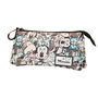 Disney Minnie Mouse Estuche Portatodo Triple Drawing Gris 10x23.5x5 cm