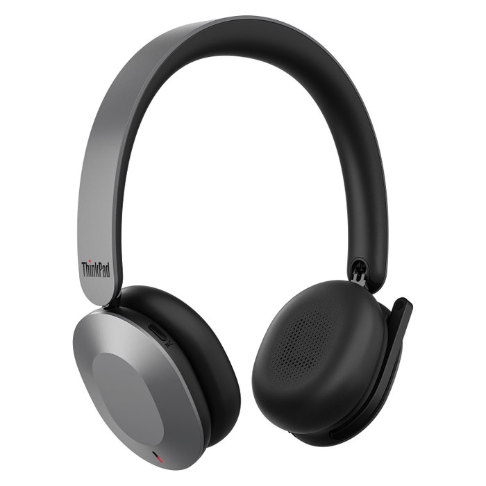 Lenovo 8550 Aura Edition Auriculares Inalámbricos con ANC Plegables USB-C para Teams Gris