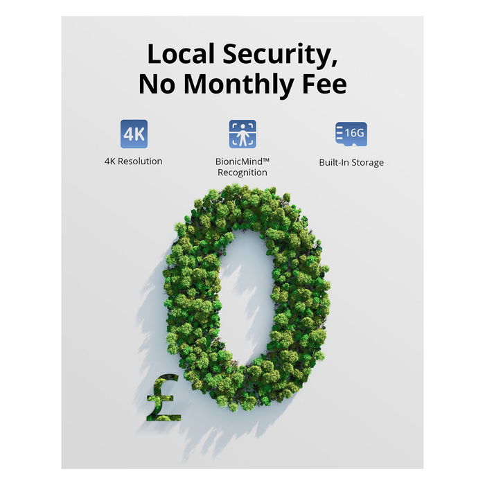 Eufy eufyCam 3 S330 Kit 2 Cámara 4K Solar WiFi IP65 IP67