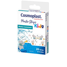 Cosmoplast Apósitos Infantiles Quick-Zip, Tiritas para Niños, Aplicación Rápida, 20 Unidades