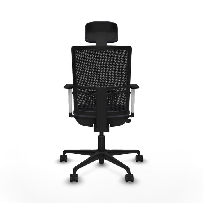 PIQUERAS Y CRESPO Silla de oficina Yunquera con mecanismo Sincro/Traslack Gris y Negro