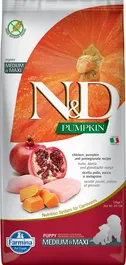 Farmina N&D Dog Puppy Pumpkin Medium Maxi Pollo 12 kg Alimento para Cachorros