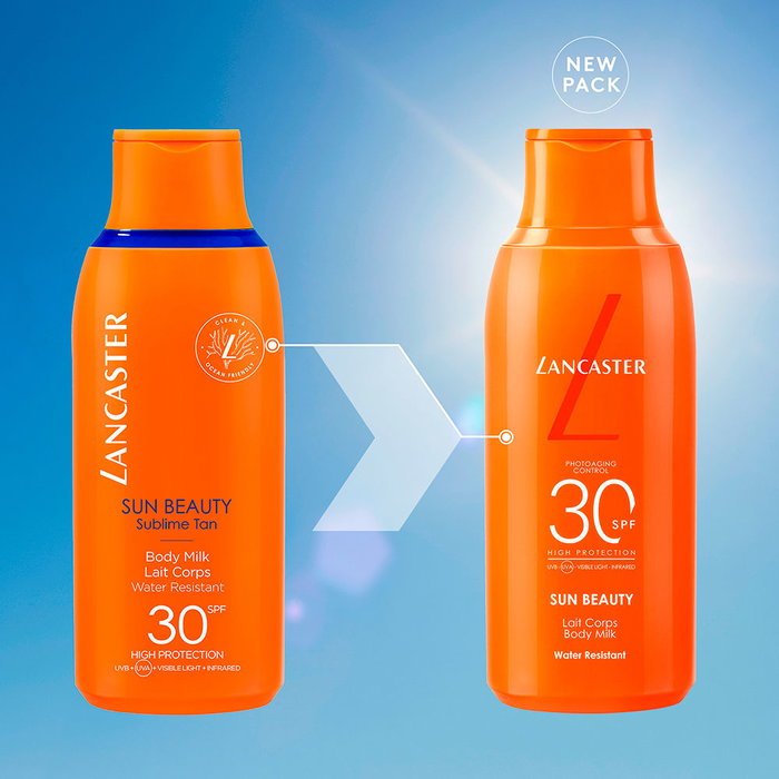 Lancaster Sun Beauty Silky Milk Protector Solar Corporal SPF15 - Loción de 400 ml para Bronceado Duradero