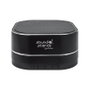 MANHATTAN 164993 Sound Science Metallic LED Bluetooth Altavoz, Bluetooth 5.0, Micrófono, FM Radio, Ranura MicroSD, Negro