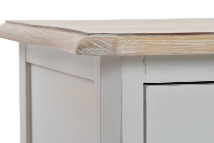 DKD Home Decor Cómoda de Madera Versalles3 Blanco y Natural