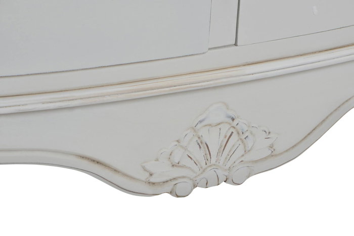 DKD Home Decor Cómoda de Madera Versalles3 Blanco y Natural
