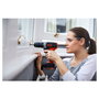 Black & Decker BCD001C1 Taladro Atornillador Percutor a Batería 18V 1.5Ah Ión-Litio, Sin Llave, 37Nm, 2 Velocidades, Luz LED, Negro/Rojo