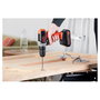 Black & Decker BCD001C1 Taladro Atornillador Percutor a Batería 18V 1.5Ah Ión-Litio, Sin Llave, 37Nm, 2 Velocidades, Luz LED, Negro/Rojo