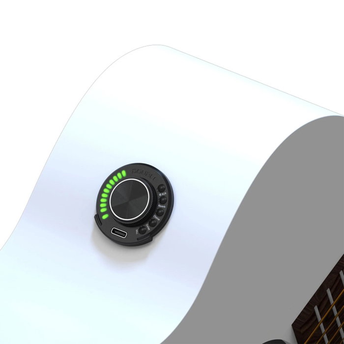 Preamplificador de Guitarra Clásica y Acústica con Conexión Bluetooth, Efectos y Batería Recargable Piezo Plano Preamplificador de Guitarra Clásica y Acústica con Conexión Bluetooth, Efectos y Batería Recargable Piezo Plano