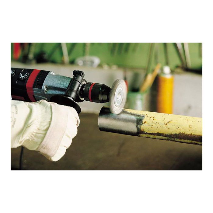 Wolfcraft Cepillo de Disco de Alambre de Acero Ø75 x 16 mm - Alambre 17 mm - Vástago Hexagonal 1/4" - 4500 rpm