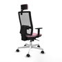 PIQUERAS Y CRESPO Silla de oficina Horna Rosa y Blanco