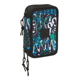 Safta Plumier Triple Graffiti Go con 37 Piezas
