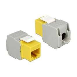 DeLOCK Módulo Keystone RJ45 LSA Cat.6 UTP 86345 Amarillo