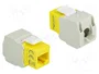 DeLOCK 86345 Módulo Keystone RJ45 LSA Cat.6 UTP Gris y Amarillo